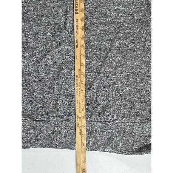 Lane Bryant Sweater Size 26 28 Heather Gray Silver Metallic‎ Cowl Neck Rouching - Picture 7 of 8